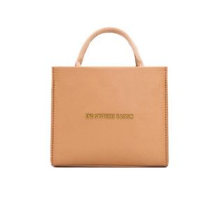 Brandon Blackwood beige satin ESR tote.